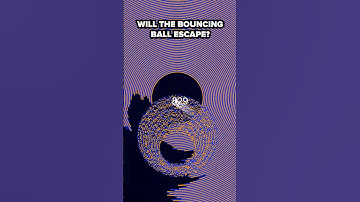 Can it escape? 🤔 #satisfyingvideo #physics #bouncingball