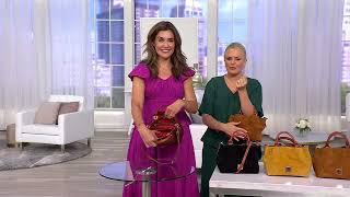 Dooney & Bourke Suede Mini Barlow with Crossbody Strap on QVC
