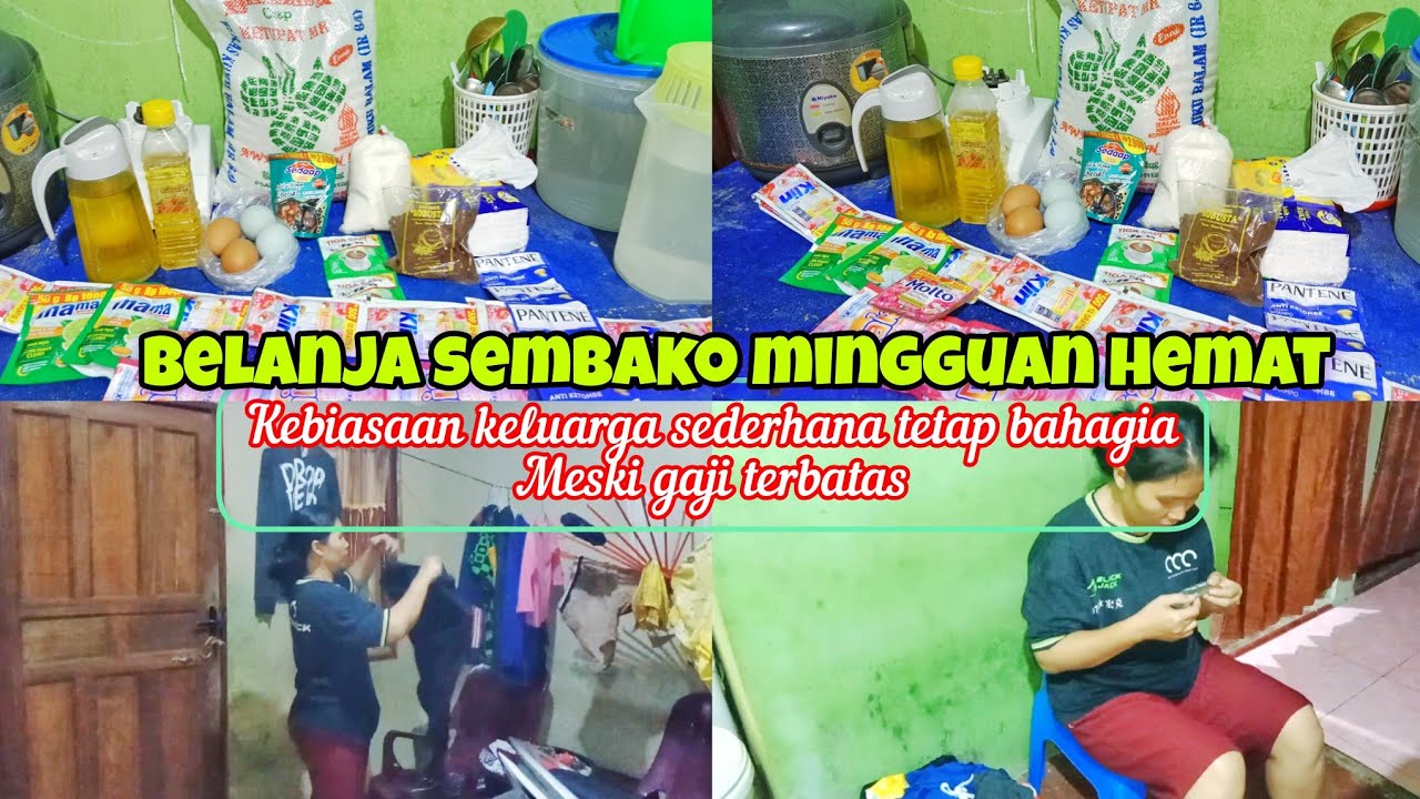 BELANJA SEMBAKO MINGGUAN HEMAT 100RIBUAN|| IBU WAJIB TAHU KEBIASAAN  BAHAGIA MESKI GAJI PAS-PASAN