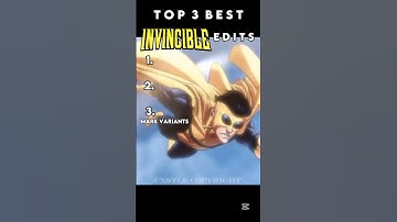 Top 3 Best Invencible Edits part 2 #shorts #invincible #viralvideo #video #edit