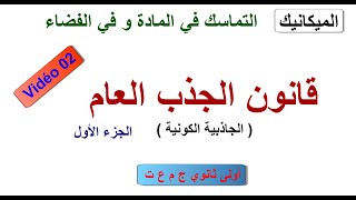 التماسك في المادة و في الفضاء/02 قانون الجذب العام(ج 01)/أولى ثانوي