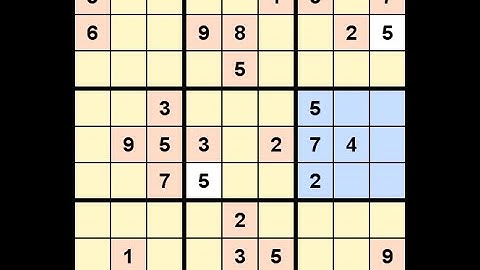 How to Solve Globe and Mail Sudoku L5 March 28, 2021