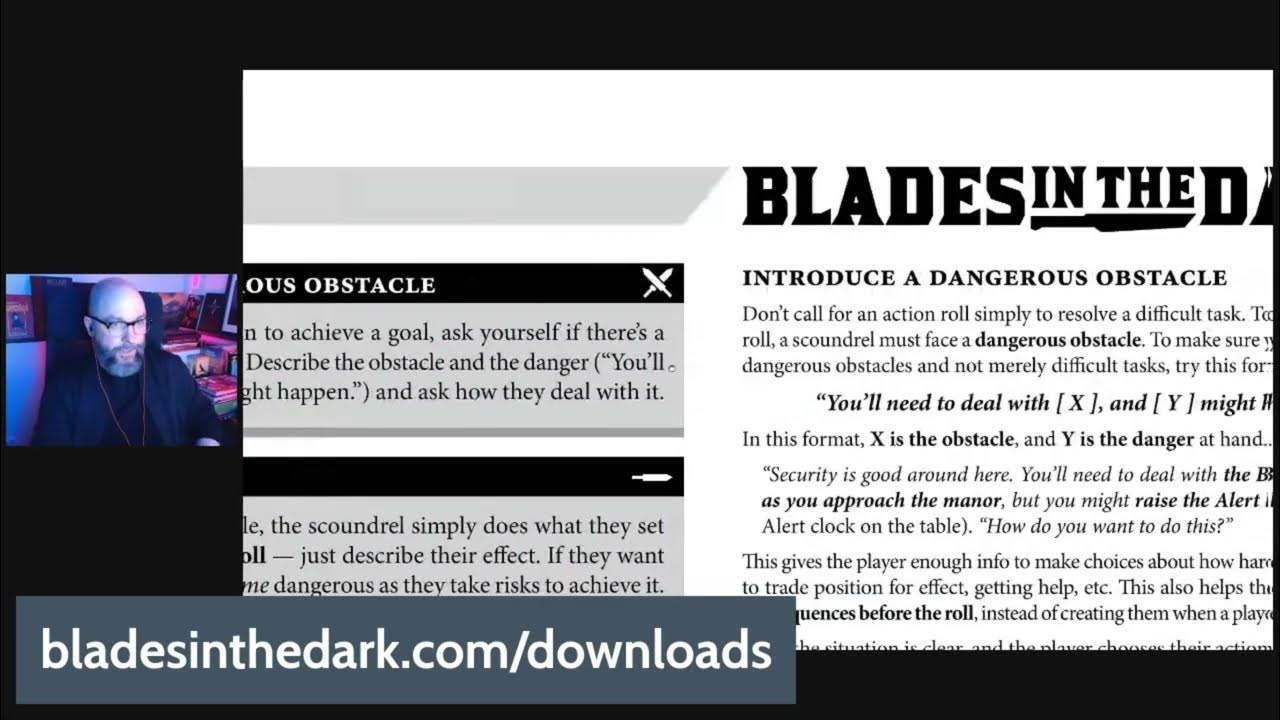 Obstacles & Action Rolls in Blades in the Dark YouTube