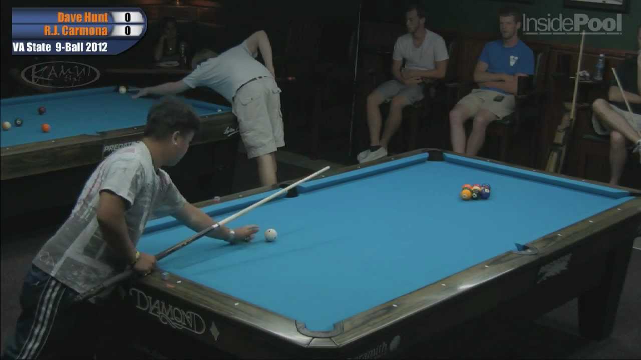 2012 VA State 9Ball David Hunt vs. RJ Carbona YouTube