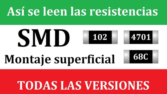 Código de resistencias SMD. Código de colores - Surtel