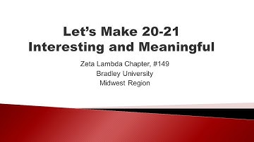 Zeta Lambda 2021 Gold Challenge Video