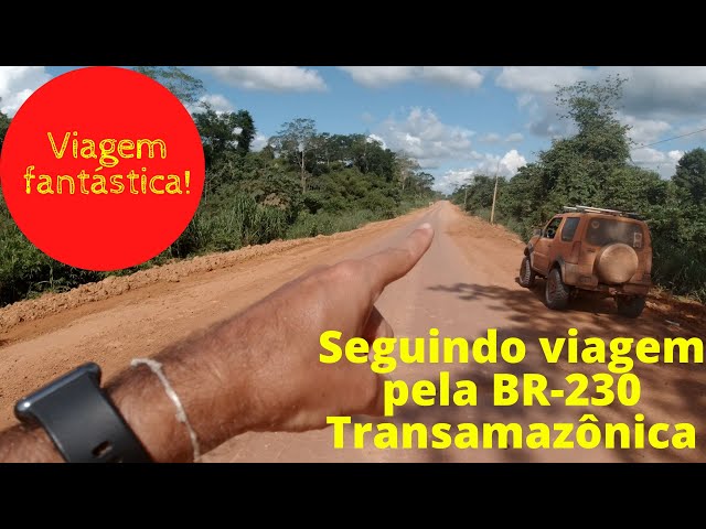 Trecho da BR-230 rompe e é interditado em Medicilândia, no PA, Pará