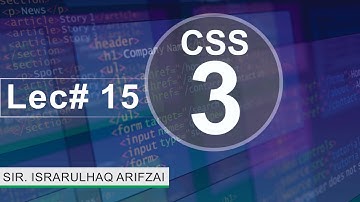 CSS Lecture No - 15 #programming #css #css3 #bootstrap
