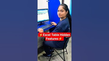 Excel Table Hidden Features#viral#excel#exceltips#computer#msword