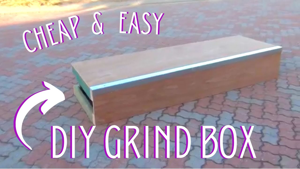 HOW TO MAKE A CHEAP D.I.Y SKATEBOARD GRIND BOX 2.0 - YouTube