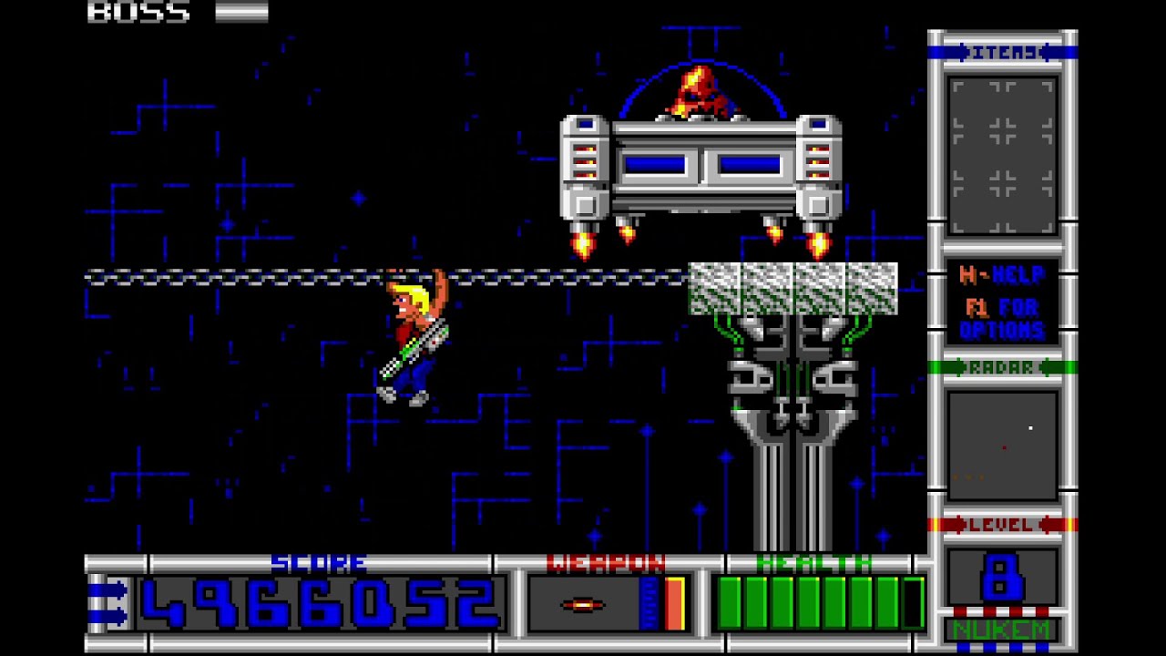 Duke Nukem II Episode 1 Level 8 Boss Stage 1993 MS DOS YouTube duke-nukem-ii-episode-1-level-8-boss-stage-1993-ms-dos-youtube