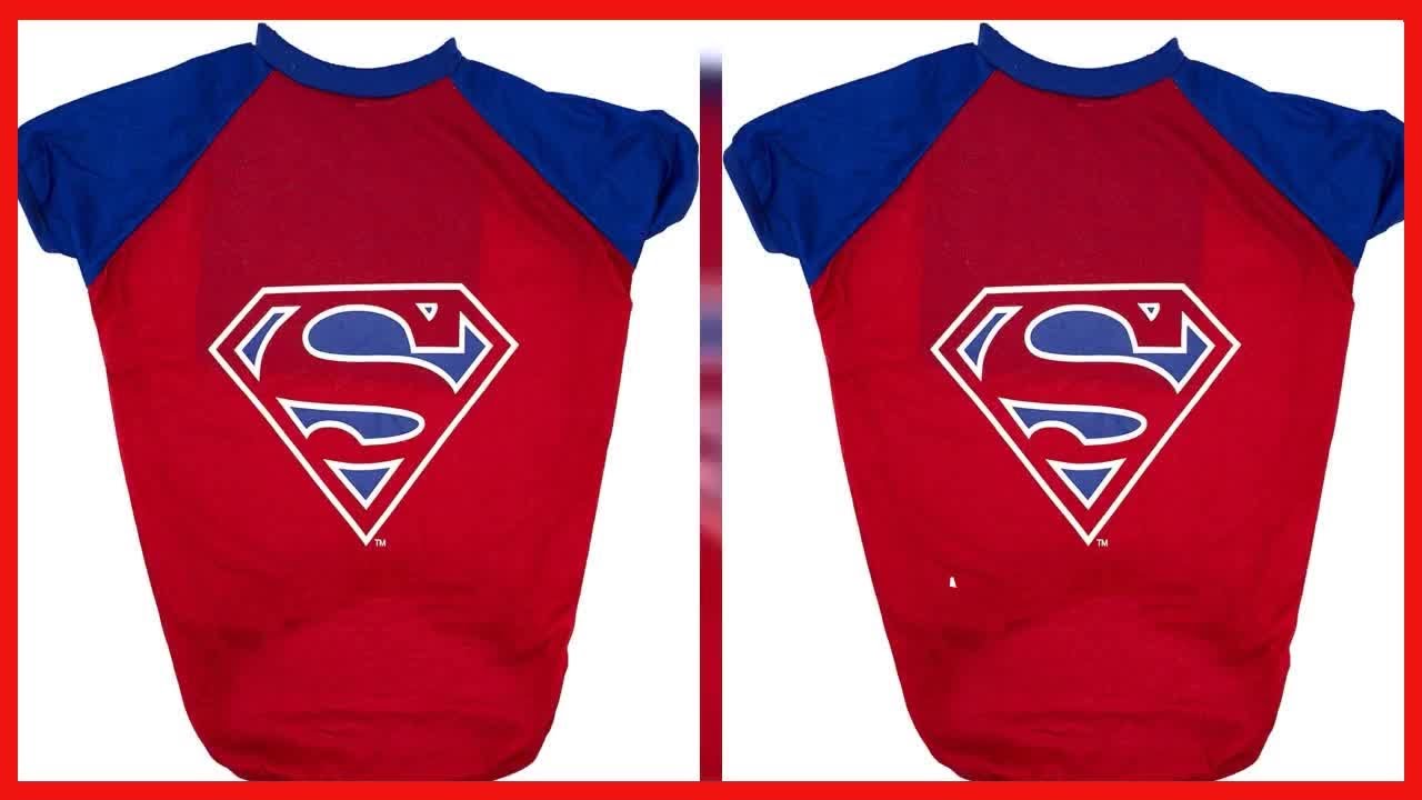 DC Comics for Pets Superman T Shirt for Dogs, Superman Logo Dog Tee   DC Comics Dog Shirt, Superman