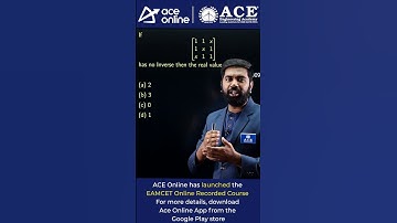 Problem on Inverse by Aditya Sir | EAMCET Online Recorded Course | ACE Online #aceonlineeamcet-ts-ap