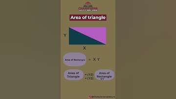 Area of a Triangle if half of Area of a Rectangle (Visual Proof) #ChqmpionsAcademy #Geometry #Maths