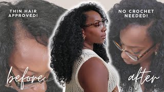 My Hair Is Thin, Lets Do A V-Part Wig Install No Leave Out Step By Step For Beginners Nadula Hair