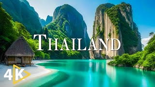 FLYING OVER THAILAND (4K UHD)  Calming Music With Beautiful Nature Video  4K Video Ultra HD
