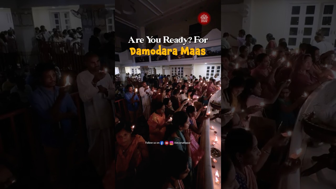 Are You Ready? For Damodara Mass !! #krishna #iskcon #kartikmaas #damodarmaas #iskconattapur