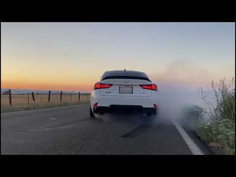 Lexus IS350 F-Sport 3.5L XE30 Burn Out Invidia Q300 Exhaust Carbon Fiber AR Style Spoiler