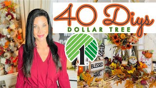 40 DIYS DOLLAR TREE FALL 2021 DECOR~WREATHS PUMPKINS SIGNS FLORALS  Olivia's Romantic Home DIY