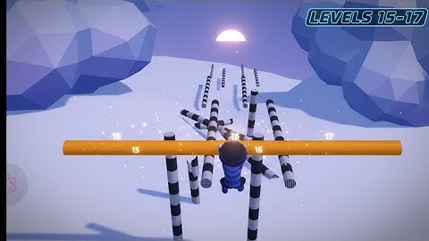 Roof Rails 15 level to 17 mobile gameplay (Android, iOS) walkthrough 