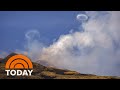 Italy’s Mount Etna blows smoke rings in rare phenomenon