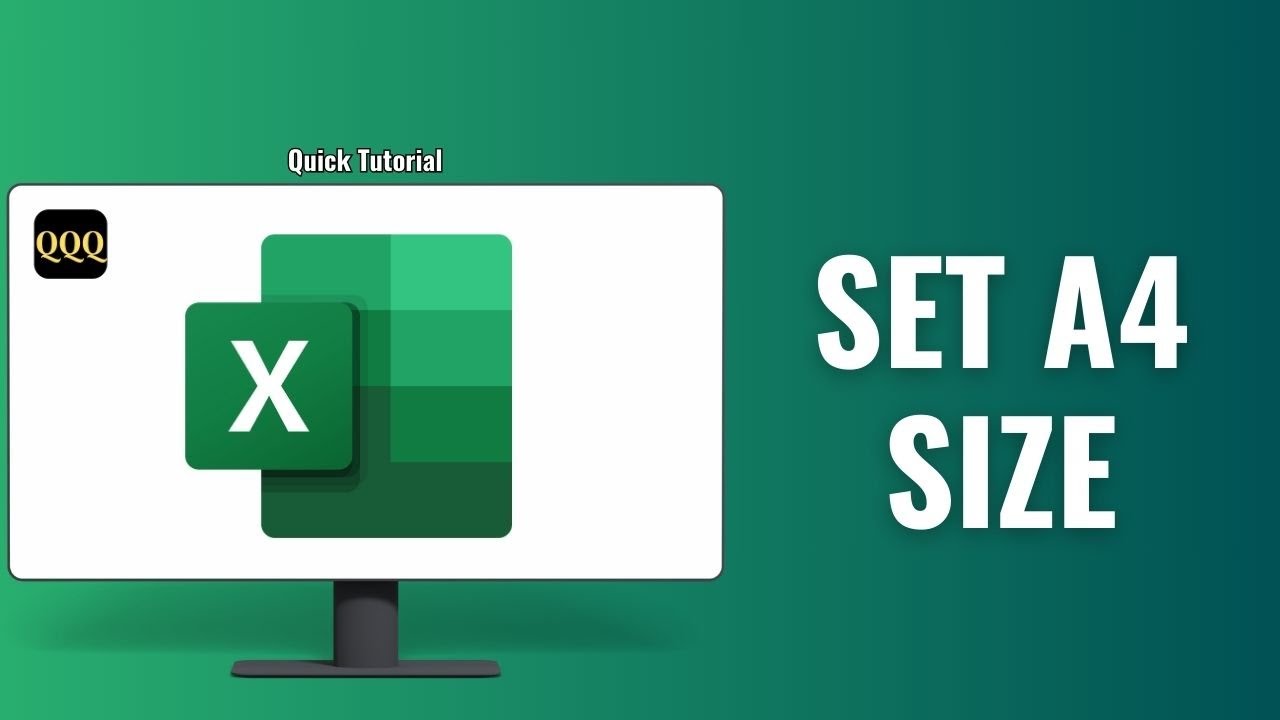 How to set A4 size in excel - YouTube