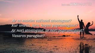 Tautinis brandas- Atostogaut 2k18 su žodžiais (lyrics)
