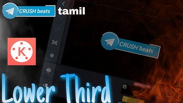 How To Create Lower Third? | Lower Third Create In Kinemaster | Tamil | easy way to editing |
