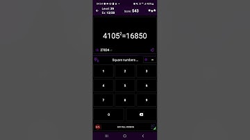 Math Tricks - Training mode - Square numbers ending in 05 - level 039 (Number Keyboard)