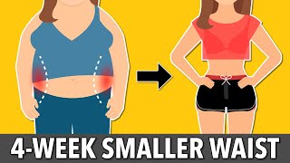 Get Smaller Waist In 4 Weeks by Doing This Home Workout