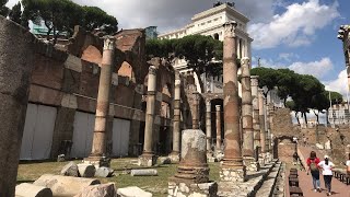 Visit To The Roman Forum in Rome, Capital City of Italy (next to the Colosseum)