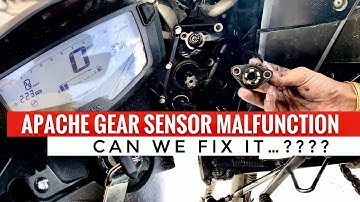 How to fix Apache 200 4v gear sensor problem // It is necessary to change it..??