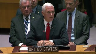 Pence urges UN to revoke Venezuela credentials