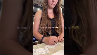 Make flash cards for my daughter with me!