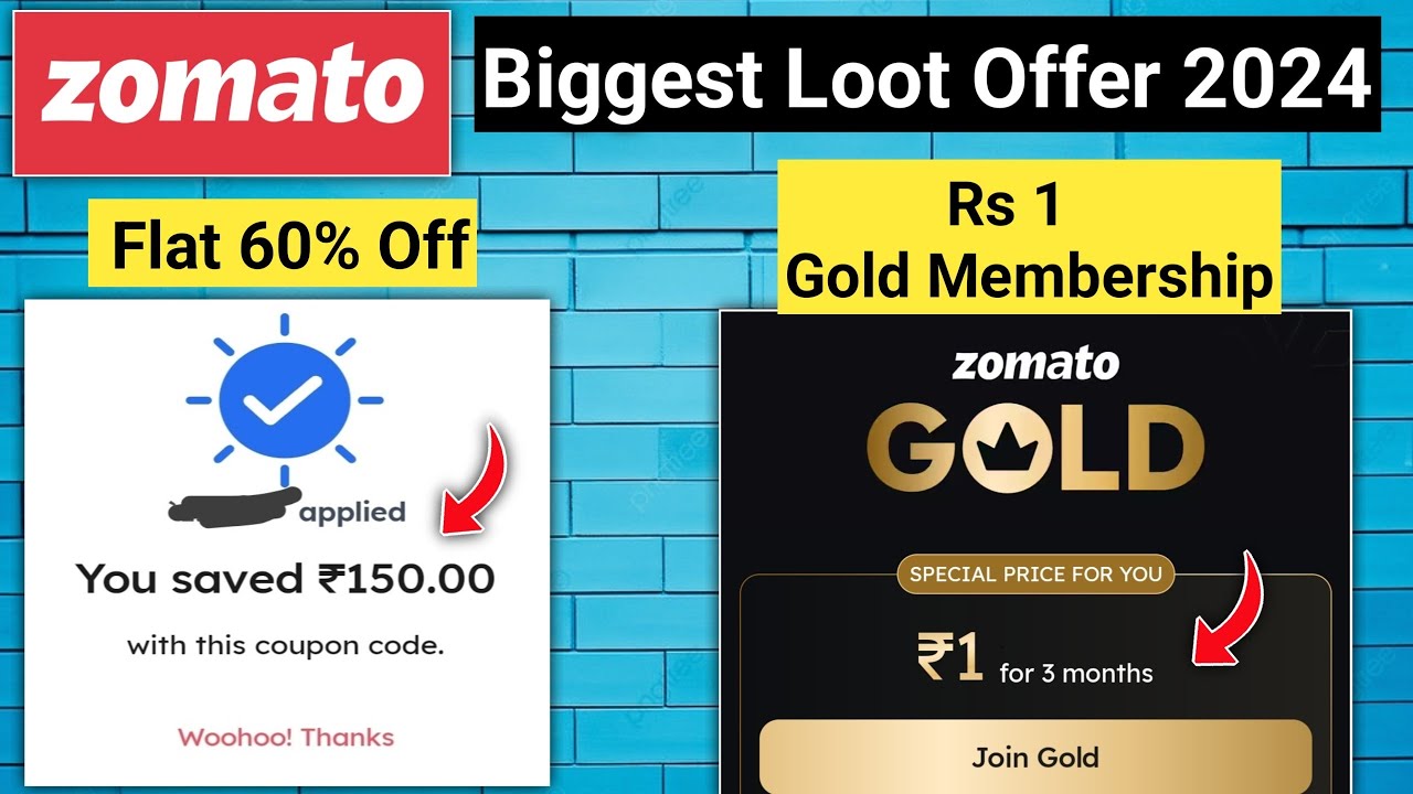 Zomato 60 Off 100 Cashback FREE Gold Membership L Zomato Coupon zomato-coupon-code-zomato-get-flat-60-off-zomato-4-new-coupon-code