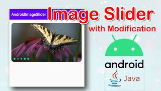 Android Image Slider in java with modification