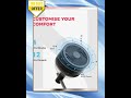 NUUK HALO 3D Air Circulation Tower Fan with Mood Lamp | Super Silent Remote Controlled Standing B...