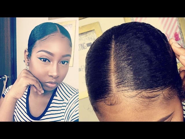 🖤🫶🏽 #hairtutorial #hairtok #hairstyle #hairinspo #hairideas #tutori... | middle  part high bun | TikTok