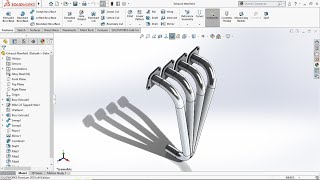 Design a Exhaust Manifold Use Solidworks