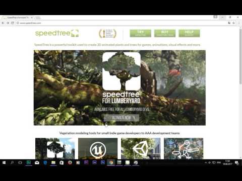 4.3 Lumberyard - Использование SpeedTree и WorldMachine