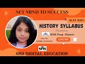 SLST HISTORY SYLLABUS