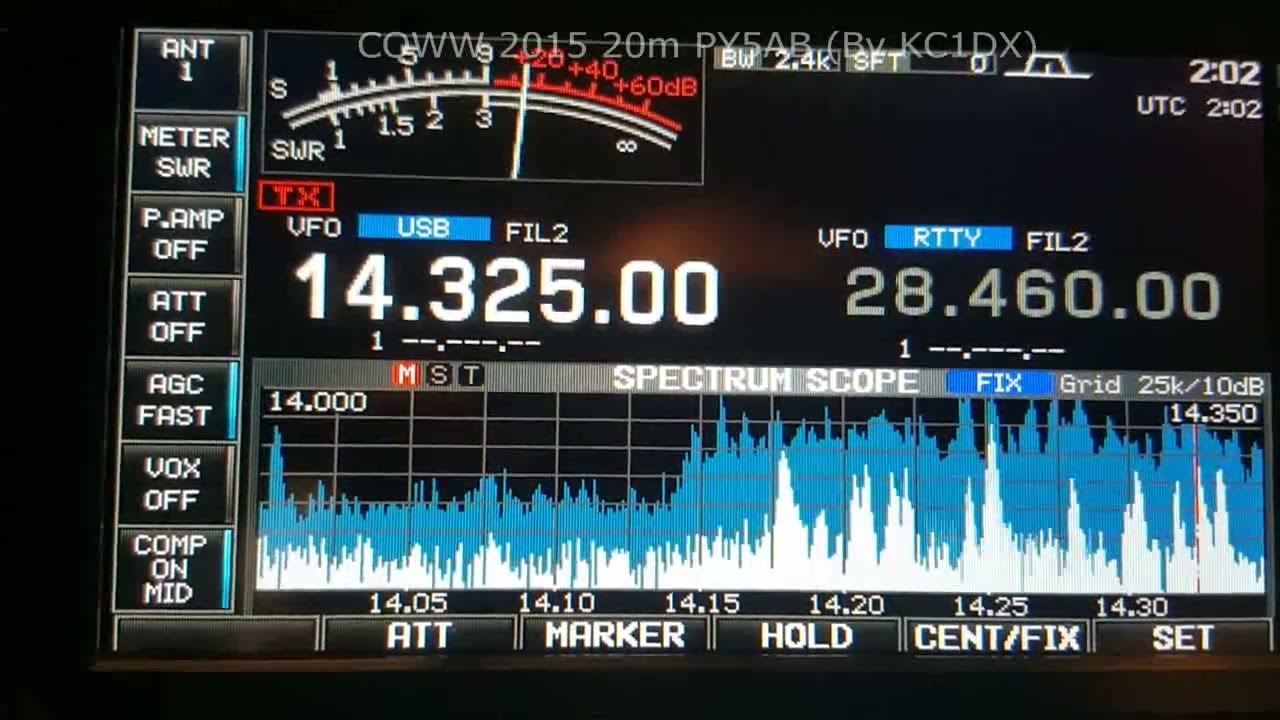 PY5AB CQWW 2015 20m By KC1DX