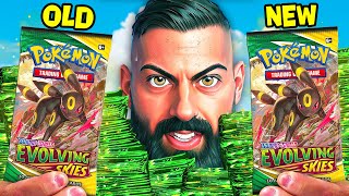 evolving skies booster box first print FIRST PRINT VS REPRINT Evolving Skies ETB  Which one has better pull  rates and is worth more?  #pokemoncards #pokemontcg #evolvingskies  #pokemonetb #pokemoninvesting