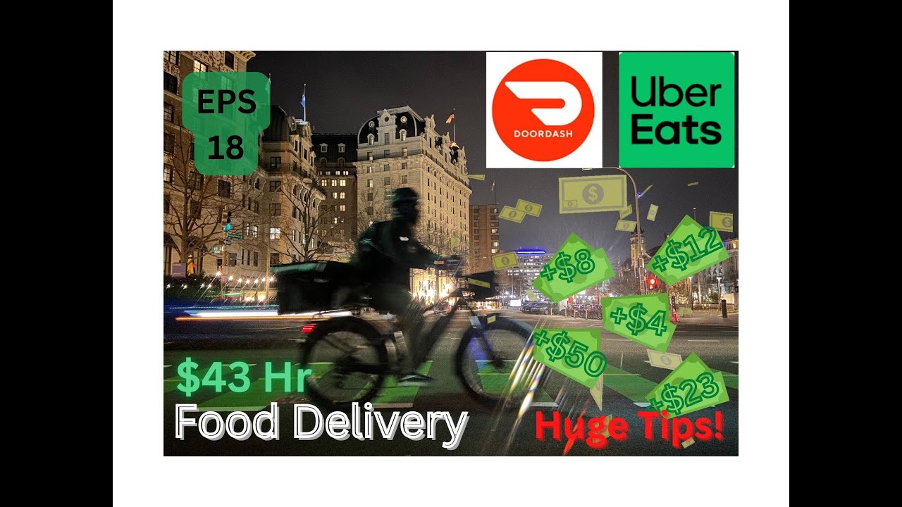 UBEREATS X DOORDASH Ebike Food Delivery Washington DC EPS 18