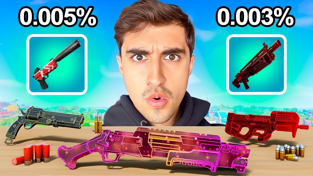 USÉ TODAS las ARMAS EXÓTICAS de Fortnite en la HISTORIA!
