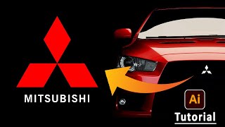 "Creating the Mitsubishi Logo from Scratch in Adobe Illustrator | Step-by-Step Tutorial"