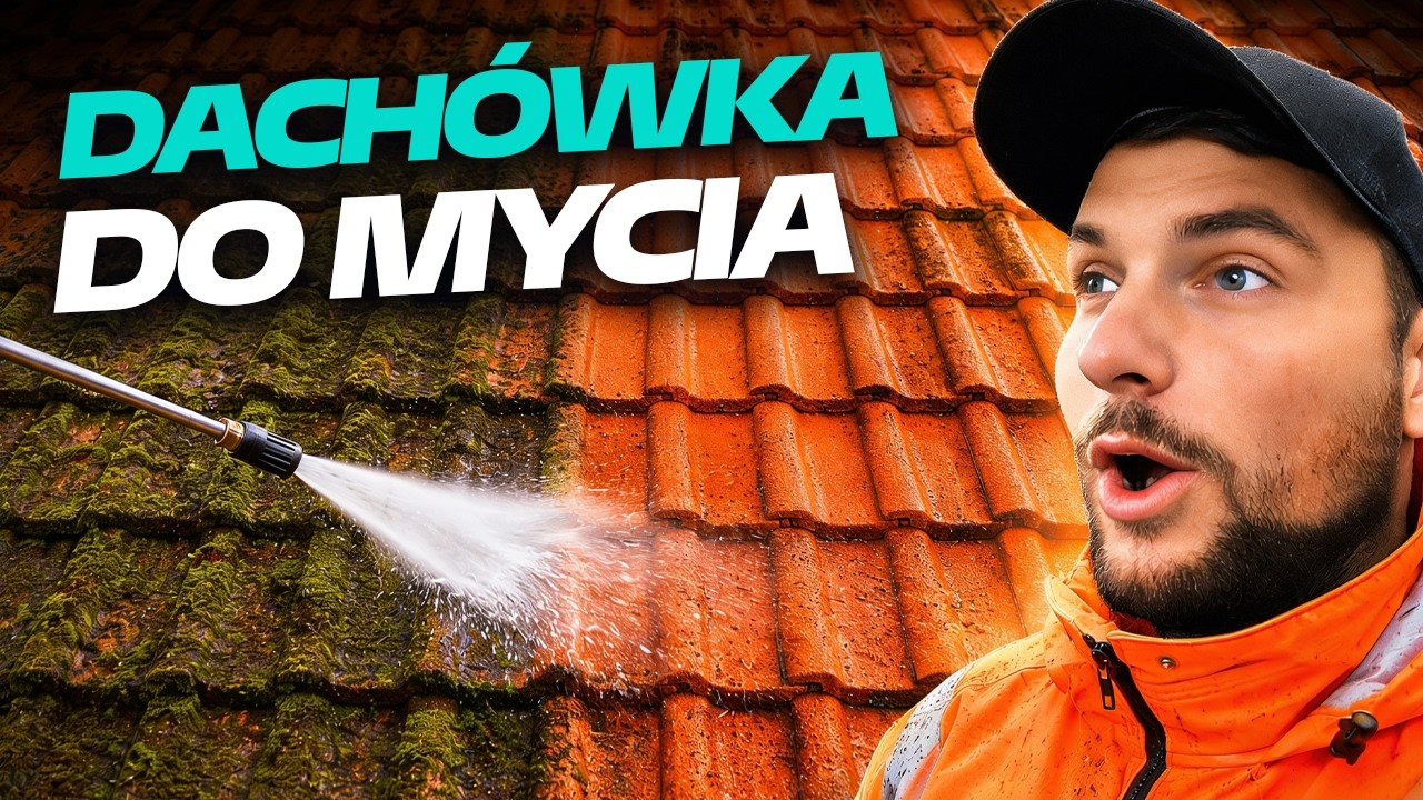 NIE LUBIĘ TEJ DACHÓWKI mycie starej dachówki karcherem, czyszczenie płyt betonowych | DOMINIK MALUJE