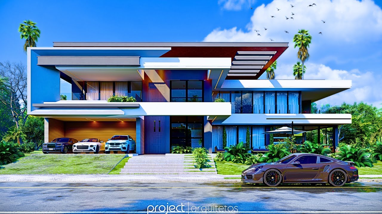 IMPONENTE CASA DE LUXO 700M2 PROJETADA EM 2 LOTES (Projeto 3D + Planta)