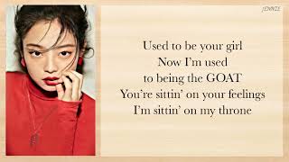 JENNIE (BLACKPINK) - SOLO (Easy Lyrics)