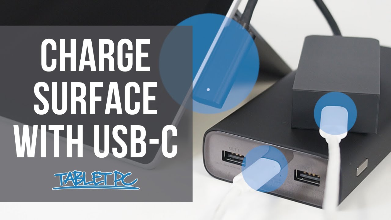 How to charge your Surface with a USB-C Cable - 2020 Update - YouTube